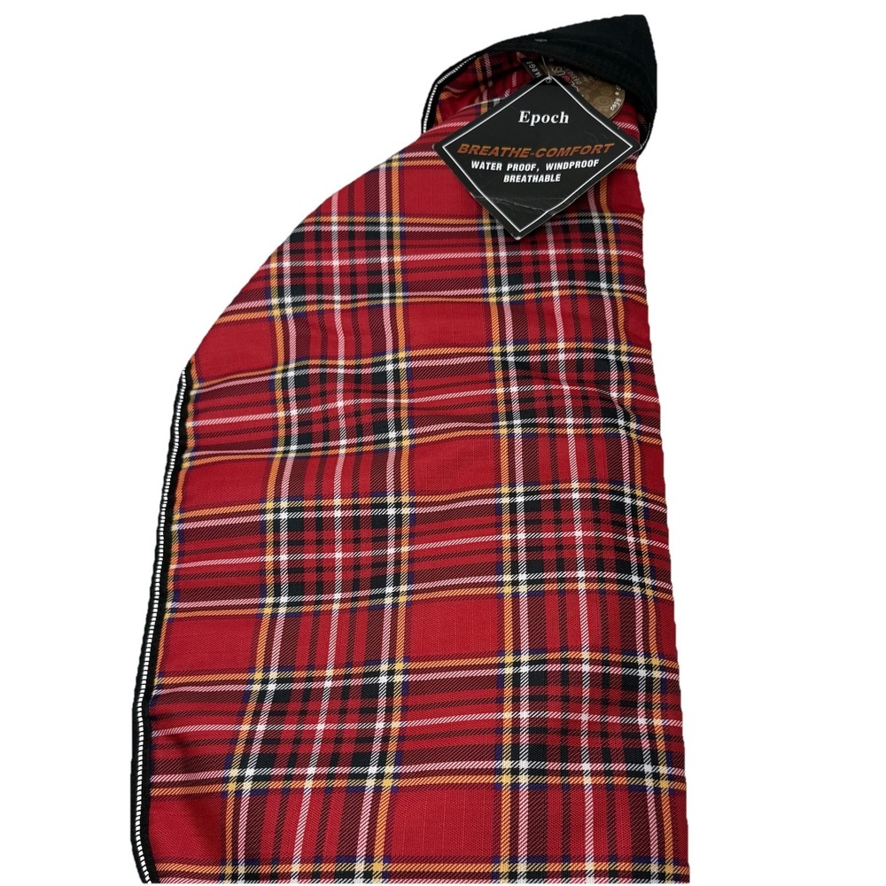 PETRAGUS Dog Coat Breath-Comfort Waterproof Breathable Puffer Red Plaid NWT XL